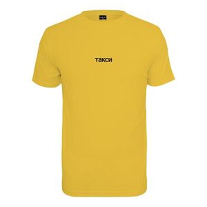 Mister Tee Tricou 'Taxi' galben / negru imagine