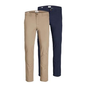 JACK & JONES Pantaloni eleganți 'Marco' bej / bleumarin imagine