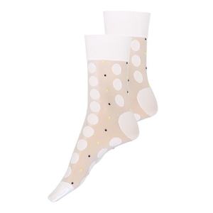 Swedish Stockings Șosete 'Viola Dot Socks Black' alb imagine