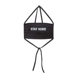 Mister Tee Batistă 'Stay Home' negru / alb imagine