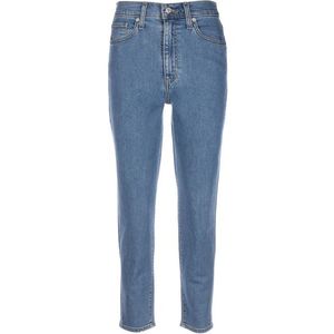 LEVI'S Jeans 'HIGH WAISTED MOM JEAN MED INDIGO - FLAT FINISH' albastru denim imagine