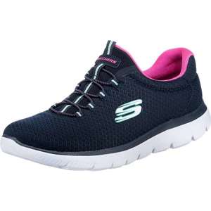 SKECHERS Sneaker low 'Summits' bleumarin / roz / verde mentă imagine