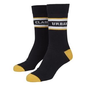 Urban Classics Șosete negru / alb / galben imagine
