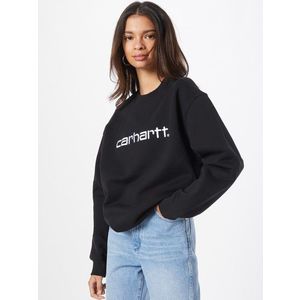 Carhartt WIP Bluză de molton negru / alb imagine