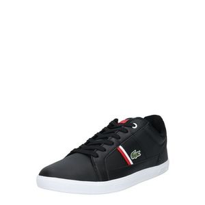 LACOSTE Sneaker low negru / verde / alb / roșu imagine
