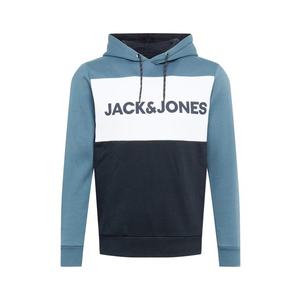 JACK & JONES Bluză de molton albastru fumuriu / albastru noapte / alb imagine
