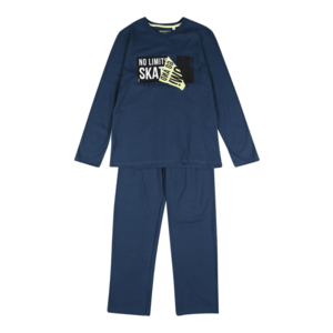 SANETTA Pijamale albastru marin / galben deschis / negru / alb imagine