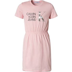 Calvin Klein Jeans Rochie roz / negru / argintiu imagine