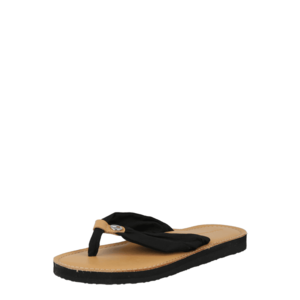 TOMMY HILFIGER Flip-flops negru / bej deschis imagine