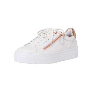 TAMARIS Sneaker low alb / auriu - roz imagine