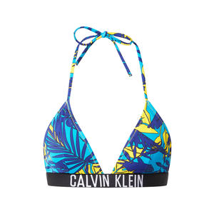 Calvin Klein Swimwear Sutien costum de baie albastru marin / negru / alb / albastru neon / galben citron imagine