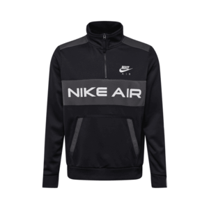Nike Sportswear Bluză de molton alb / negru / gri amestecat imagine