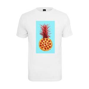 Mister Tee Tricou 'Pizza Pineapple' turcoaz / galben închis / roșu / alb imagine