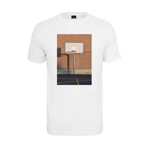 Mister Tee Tricou 'Pizza Basketball Court' maro / galben muștar / gri piatră / negru / alb imagine