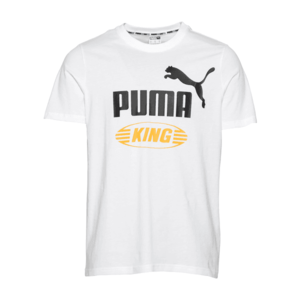PUMA Tricou 'Iconic King' alb / negru / galben imagine