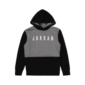 Jordan Bluză de molton gri închis / negru / alb imagine