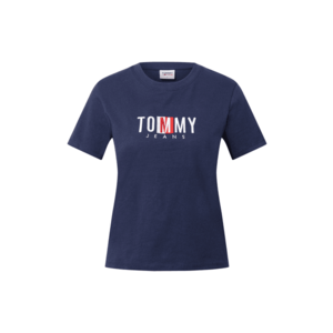 Tommy Jeans Tricou bleumarin / alb / roșu deschis imagine