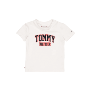 TOMMY HILFIGER Tricou alb / negru / roșu pepene imagine
