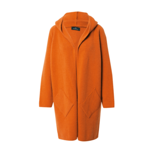 Zwillingsherz Palton tricotat 'Annabell' portocaliu închis imagine