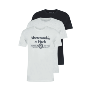 Abercrombie & Fitch Tricou alb / gri amestecat / negru imagine