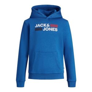Jack & Jones Junior Bluză de molton albastru regal / alb / roșu imagine