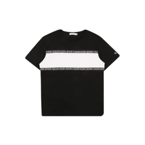 Calvin Klein Jeans Tricou negru / alb imagine