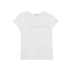 Calvin Klein Jeans Tricou 'INSTITUTIONAL' alb / roz deschis imagine