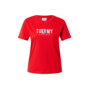 Tommy Jeans Tricou bleumarin / alb / roși aprins imagine