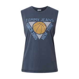 Tommy Jeans Top albastru porumbel / albastru fumuriu / alb / negru / maro imagine