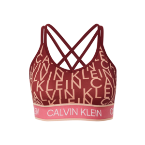 Calvin Klein Performance Sutien sport roșu merlot / roz / roz pudră / alb imagine