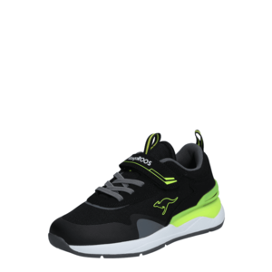 KangaROOS Sneaker gri / verde neon / negru imagine