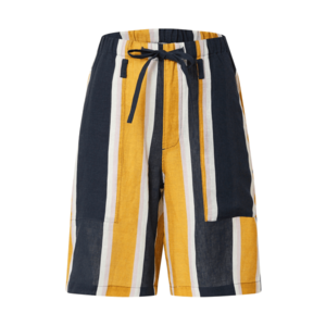 JNBY Shorts bleumarin / alb / galben auriu imagine
