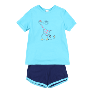 SCHIESSER Pijamale albastru închis / roz / galben / albastru aqua imagine