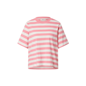 EDITED Tricou 'Nola' roz închis / alb imagine
