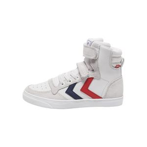 Hummel Sneaker 'Slimmer Stadil' alb / gri / roșu / bleumarin imagine
