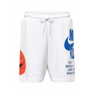 Nike Sportswear Pantaloni 'Worldtour' alb / albastru regal / roșu imagine