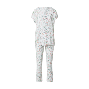 Esprit Bodywear Pijama 'Armatha' alb / verde / albastru / roșu / roz deschis imagine