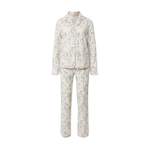 Esprit Bodywear Pijama 'ARMATHA' alb murdar / roz / verde deschis imagine