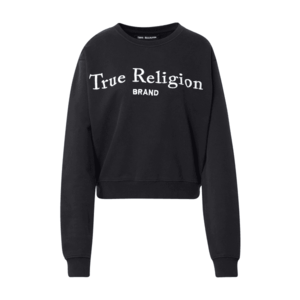 True Religion Bluză de molton negru / alb imagine