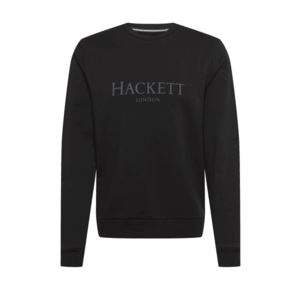 Hackett London Bluză de molton negru / gri piatră imagine