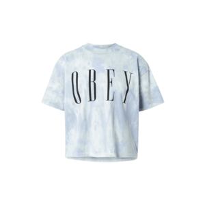Obey Tricou albastru deschis / alb / negru / albastru fumuriu imagine