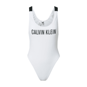 Calvin Klein Swimwear Costum de baie întreg alb / negru imagine