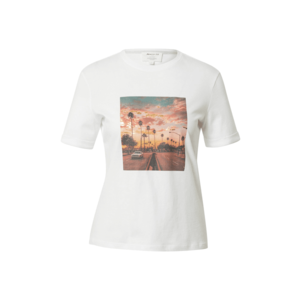 Maison 123 T-Shirt 'IMAGE' ecru / roșu orange / albastru porumbel / negru / auriu imagine