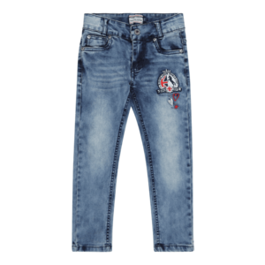 SALT AND PEPPER Jeans 'Riding' albastru denim / bleumarin / alb / roșu imagine