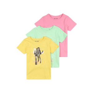 BLUE SEVEN T-Shirt galben / verde deschis / roz / negru / alb imagine