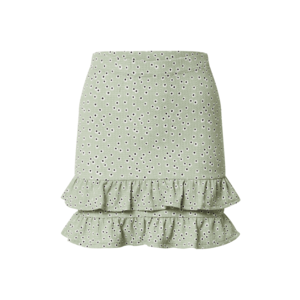 Miss Selfridge Fustă verde pastel / alb / negru imagine