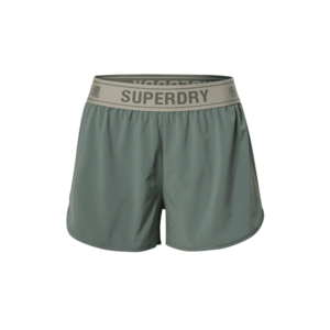 Superdry Pantaloni sport verde / gri deschis / gri închis imagine
