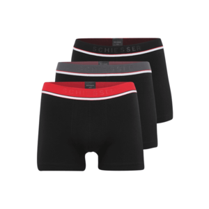 SCHIESSER Boxeri negru / roșu / gri imagine