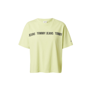 Tommy Jeans Tricou verde limetă / negru imagine