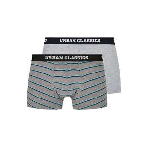 Urban Classics Boxeri alb / gri / turcoaz imagine